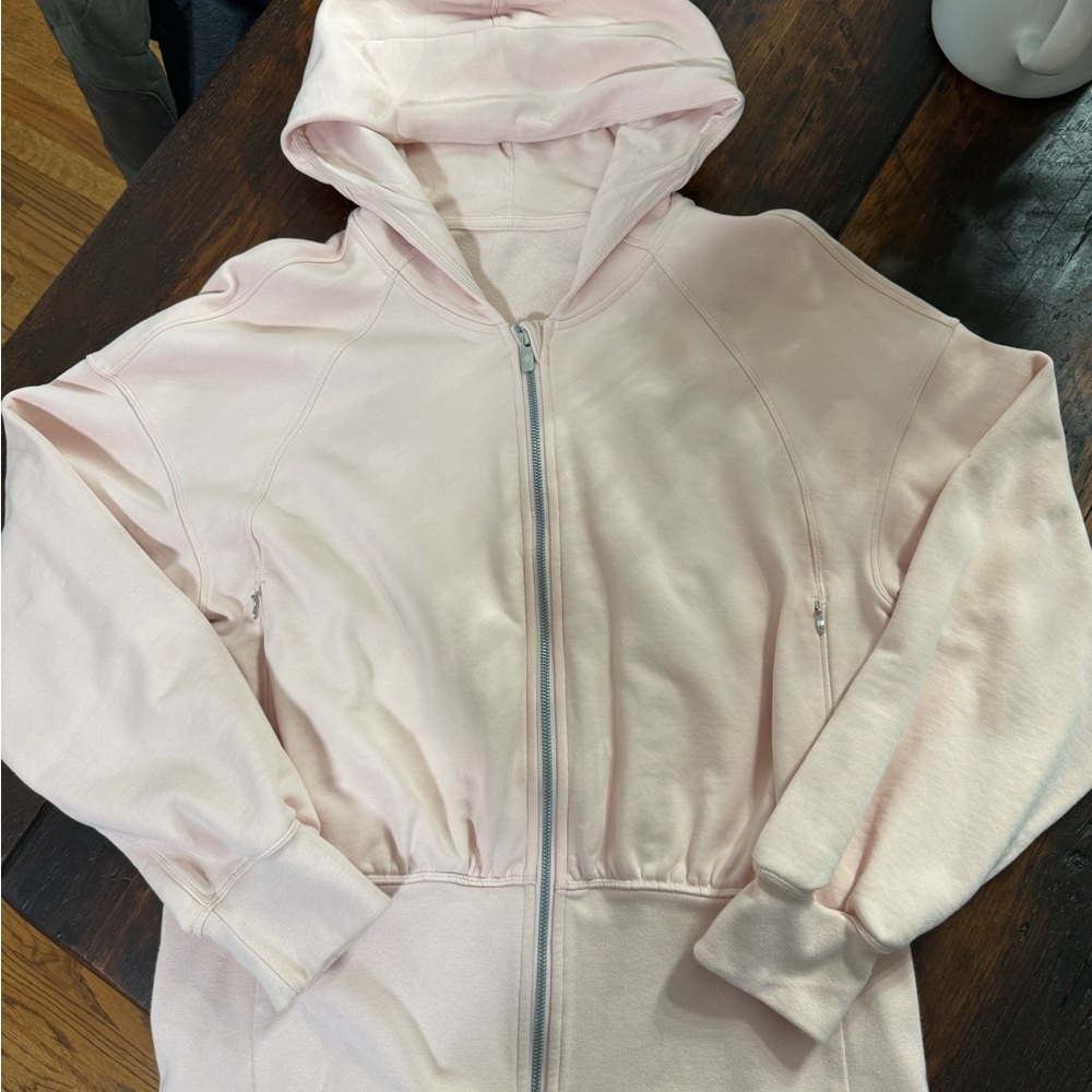 Lululemon Athletica Light Pink Zip-Up Hoodie - Picture 1 of 4